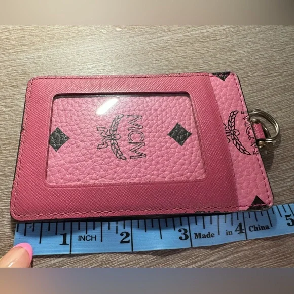 MCM lanyard/Cardholder in Visestos, pink - Picture 15 of 15
